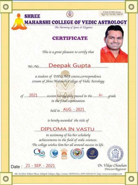 Diploma In Vastu